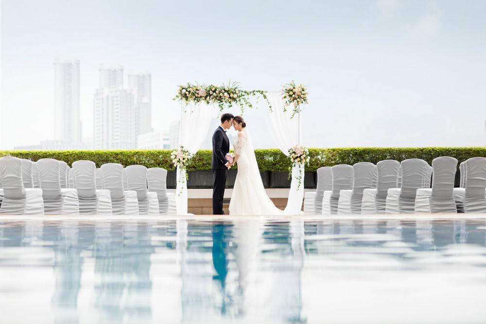 China Hotel Guangzhou - Subway Direct To Pazhou Exhibition Center, Free Shuttle During Canton Fair & Exhibitor Registration Counter Esterno foto Wedding at the pool