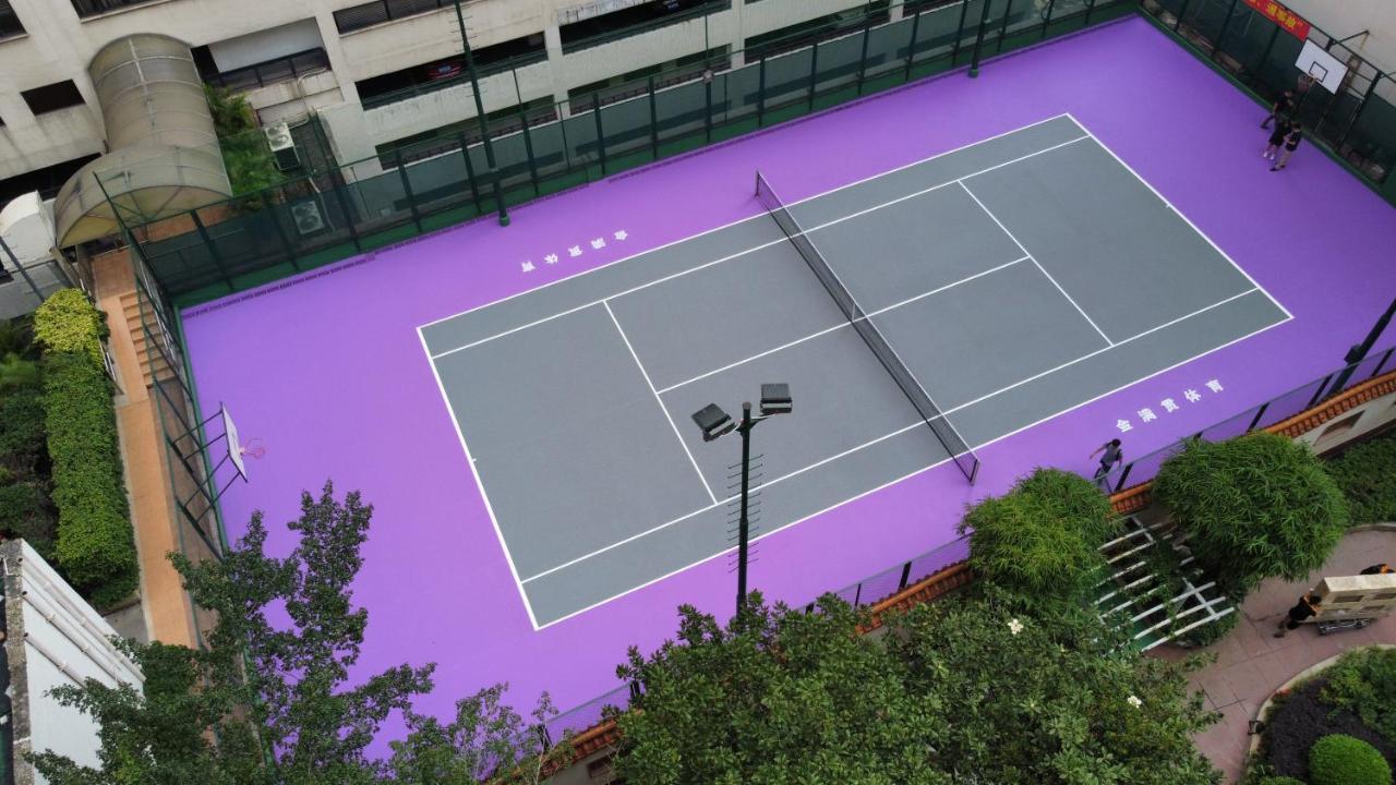 China Hotel Guangzhou - Subway Direct To Pazhou Exhibition Center, Free Shuttle During Canton Fair & Exhibitor Registration Counter Esterno foto Tennis court at the school